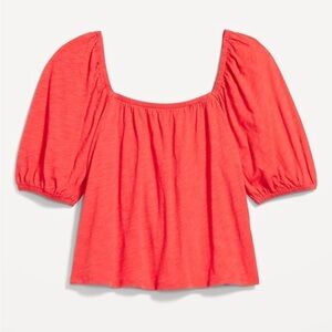 Women’s Coral Puff Sleeve Top